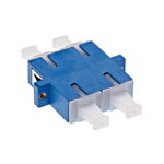 Premium SC-Duplex Coupling SM Polymer case blue, Schrack