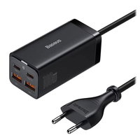Incarcator Statie Baseus GaN3 Pro, 100W, 5A, 2 x USB-A - 2 x USB-C, Negru CCGP000101, Baseus
