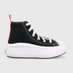 Converse, Tenisi flatform inalti Chuck Taylor All Star Move, Negru, 28 EU