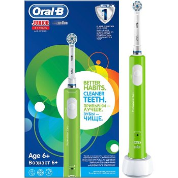 Periuta de dinti electrica pentru copii Oral B Junior, 1 program, 1 capat, Verde