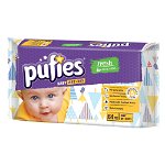 Servetele umede pentru bebelusi, Clean & Fresh, 64 bucati, Pufies