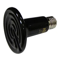 Bec Infrarosu Tehnoms Negru Ceramic 50w Emitator De Caldura Pentru Pui De Pasari Si Animale De Companie, TehnoMS