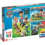 Clementoni Puzzle Paw Patrol V4 , 3x48 piese , 32x22cm, Multicolor, Clementoni