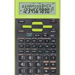 Calculator de birou Calculator stiintific, 10 digits, 273 functii, 161x80x15mm, dual power, SHARP EL-531THGR-negru/verde