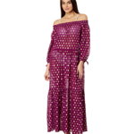 Imbracaminte Femei Lilly Pulitzer Dayla Maxi Cover-Up Amarena Cherry Pattern Play Viscose Metallic Clip, Lilly Pulitzer