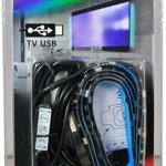 Kit banda LED SMD RGB pentru TV 4 8Wm alimentare USB controler IP65