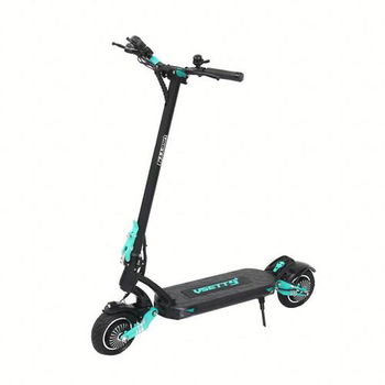 Trotineta electrica VSETT 9+ Pro, Baterie LG 48V/21AH, Autonomie 100Km, Viteza 53 Km/h, Motor 2 x 650W, Roti pneumatice 8.5inch (Negru/Albastru)