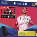 Consola SONY PlayStation 4 Pro, 1TB, Jet Black + joc FIFA20 + PSPlus 14 zile + voucher FIFA Ultimate Team