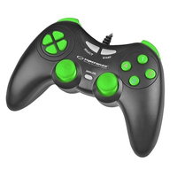 Controller , cu vibratii, PC, Negru-Verde, ZozoMag