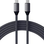 Satechi USB-C to USB-C 100W Charging Cable for USB Type-C Devices - 2 Meters - Compatible with iPad Pro, MacBook Air, MacBook Pro, Samsung Galaxy, Nintendo Switch