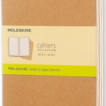 Moleskine Set 3 Jurnale MOLESKINE Cahier L (13x21cm), netede, 80 pagini, nisip, Moleskine