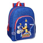 Ghiozdan Sonic Let's roll Bleumarin 33 x 42 x 14 cm, Sonic