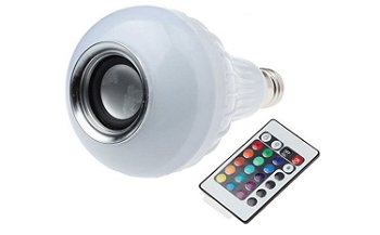 Bec LED Disco cu Boxa 3W, Muzica, Bluetooth, Telecomanda, Lumini, 220V, Ideal Gifts