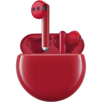 Casti wireless Huawei FreeBuds 3, Active Noise Cancelling, Red Edition