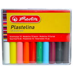 Plastilina 10 culori/set, HERLITZ Economic