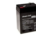 Acumulator stationar AGM 6V 5Ah VRLA plum acid baterie fara mentenanta jucarii sisteme de alarma Green Cell, Green Cell