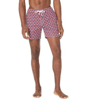 Imbracaminte Barbati SERGE BLANCO Geometric Swim Trunks Navy, SERGE BLANCO