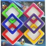 Cuburi de construit magnetice MAGPLAYER MPB-6, 6 piese , MAGPLAYER