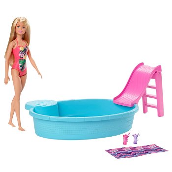 Set Barbie by Mattel Fashion and Beauty Piscina si papusa, Barbie