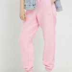 adidas Originals pantaloni de trening femei, culoarea roz, neted, adidas Originals