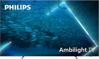 Televizor OLED Philips 48OLED707/12, 121 cm, 4K UHD, Procesor P5 AI Perfect Picture, Ambilight pe 3 laturi + Hue, Android TV 11 (R), HDR10+, Dolby Vision & Atmos, Quad Core, Wi-Fi, CI+, Crom
