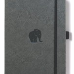 Dingbats A4+ Wildlife Grey Elephant Notebook - Graph, Paperback - ***