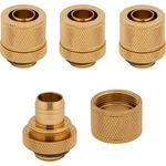 Accesoriu cooling Corsair Hydro X Series XF Compression 10/13mm (3/8inch / 1/2inch) ID/OD Fittings Four Pack Gold, Corsair