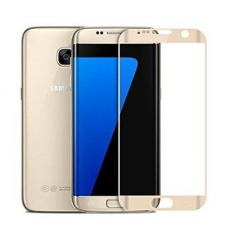 Folie de sticla MyStyle 3D Gold pentru Samsung Galaxy S7 Edge
