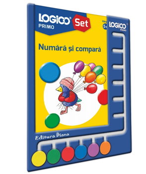 LOGICO PRIMO - SET CU TABLITA - Numara si Compara 5+, 12262