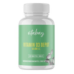 Vitabay Vitamina D3 - 50.000 UI - 120 Tablete, Vitabay Vitabay Vitamina D3 - 50.000 UI - 120 Tablete, Vitabay