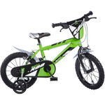 Bicicleta verde pentru copii 12 inch Dino Bikes, Dino Bykes