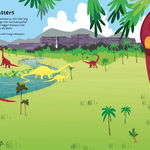 Carte pentru copii - Big Dinosaur Sticker Book, Usborne