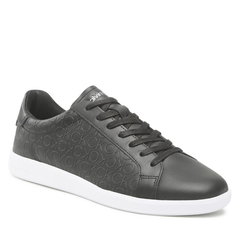 Pantofi sport de piele cu monograme stantate, CALVIN KLEIN Pantofi sport de piele cu monograme stantate, CALVIN KLEIN
