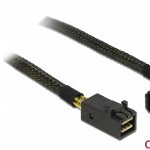 Cablu mini SAS HD SFF-8643, Delock, 0.5 m, Negru,