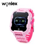 Ceas Smartwatch Pentru Copii Wonlex KT12 cu Functie Telefon, Apel video, Localizare GPS, Camera, Pedometru, SOS, IP54, 4G - Roz, Cartela SIM Cadou