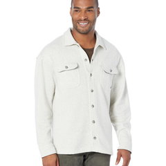 Imbracaminte Barbati Nautica Fleece Button-Up Shirt Oatmeal Heather, Nautica