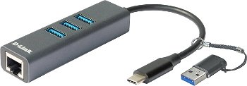 HUB USB D-Link D-Link DUB-2332 Hub-uri și hub-uri USB Type-C 5000 Mbit/s Gri, D-Link