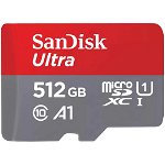 Card de memorie SanDisk Ultra microSDXC UHS-I 512GB + Adaptor SD