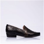 Pantofi comozi din piele naturala cu extensie elastica 23ANC03022, FARA BRAND