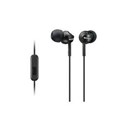 Casti In-Ear Sony MDR-EX110APB, Cu fir, Microfon, Negru