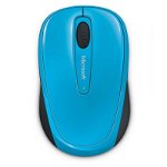 Mouse Microsoft Mobile 3500, Wireless 2.4 Ghz, 3 Butoane, Scroll, Senzor BlueTrack, USB, baterie inclusa, Albastru