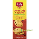 Biscuiti cu fulgi de ciocolata fara gluten Choco Chip Cookies, 100g, Schar, Schar