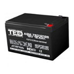 Acumulator AGM VRLA 12V 12,5A dimensiuni 151mm x 98mm x h 95mm F2 TED Battery Expert Holland TED002754 (4), TED Electronic
