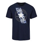 Tricou bleumarin din bumbac cu print pentru barbati - Converse Chuckpatch , Converse