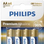 PH PREMIUM ALKALINE AA 4-BLISTER, Philips