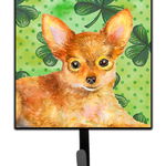 Caroline`s Treasures Carolines Comori BB9896SH4 Jucărie Terrier St Patrick`s Lesa sau titularul cheie, Gre Verde 7Hx4.25W, 