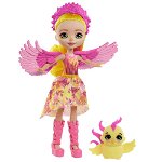 Papusa Enchantimals by Mattel Falon Phoenix cu figurina Sunrise, Enchantimals