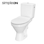 Cersanit Set vas WC Compact 699 Cersania II Simpleon 010 + rezervor 3/6 + capac duroplast K11-2340, Cersanit