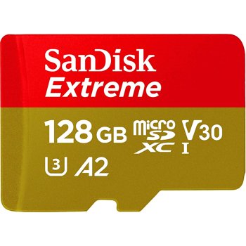 Card de memorie SanDisk MicroSD Extreme SDXC 128 GB + Adaptor SD sdsqxa1-128g-gn6ma