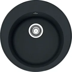 Chiuvetă bucătărie fragranit 1 cuvă Franke ROG 610 Ø51 cm fără picurător negru